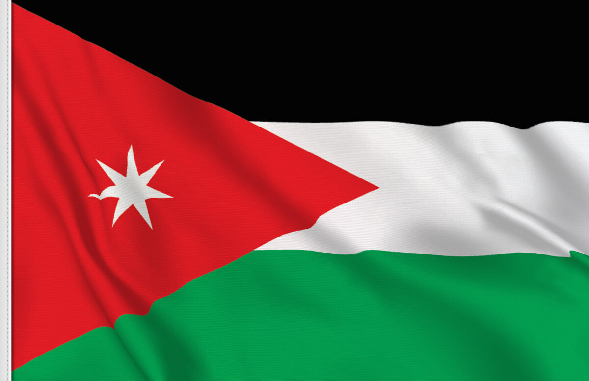 the flag of jordan