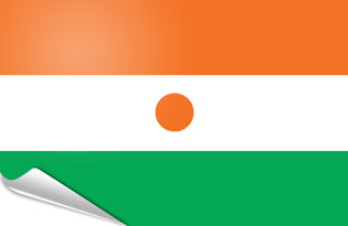 Adhesive flag Niger